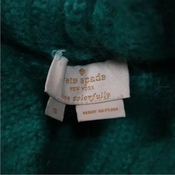 Kate spade green alpaca sweater small - Picture 5 of 5